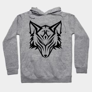 Wolf Head- Lines Hoodie